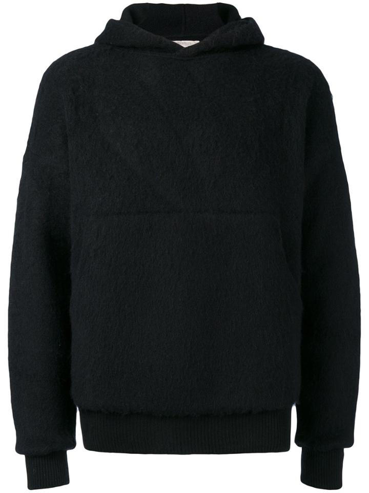 Laneus Plain Hoodie - Black