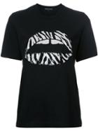 Markus Lupfer Sequin Lips T-shirt, Women's, Size: Xs, Black, Cotton