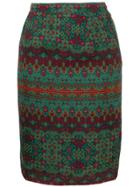 Yves Saint Laurent Pre-owned Patterned Skirt - Green