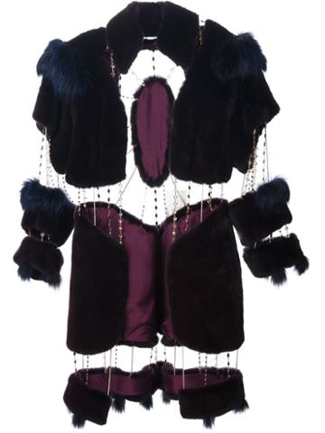 Liska Haute Fourrure By Romain Brau Fur And Chain Coat
