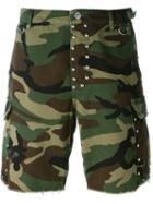 Saint Laurent Bermuda Camouflage Shorts