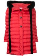 Miu Miu Contrast Trim Padded Jacket - Red