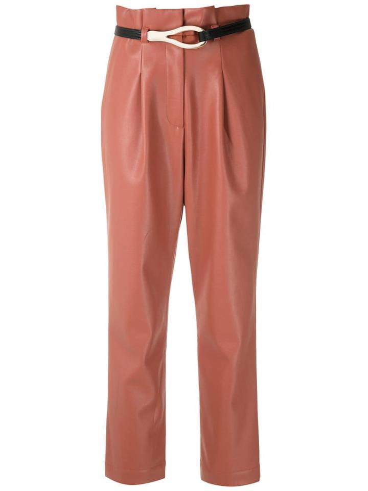Framed Austin Cigarette Trousers - Orange