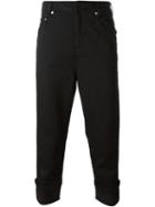 Neil Barrett Cropped Jeans, Men's, Size: 30, Black, Cotton/nylon/spandex/elastane
