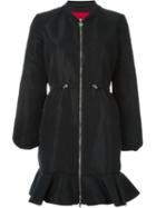 Moncler Gamme Rouge 'crocus' Coat, Women's, Size: 2, Black, Polyester/silk