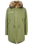 Mr & Mrs Italy Trimmed Hood Mid Parka - Grey