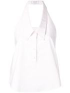 Thom Browne Drop Collar Oxford Halter Shirt - Pink