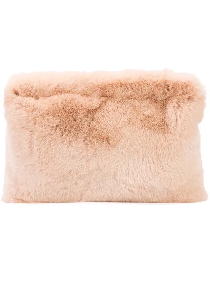Classic Clutch - Women - Rabbit Fur - One Size, Pink/purple, Rabbit Fur, Ryan Roche