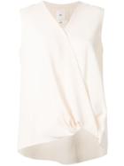Kuho Wrap V-neck Blouse - White