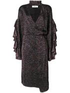 Circus Hotel Glitter Wrap Dress - Multicolour