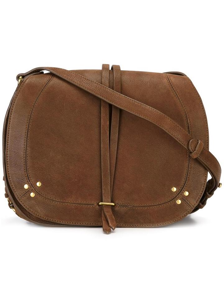 Jérôme Dreyfuss Nestor Crossbody Bag, Women's, Brown, Leather/cotton