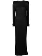 Ann Demeulemeester Long Fitted Dress - Black