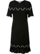 Jonathan Simkhai Perforated Knitted Dress, Women's, Size: Medium, Black, Rayon