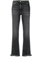 Magda Butrym Nelsonville Frayed Hem Jeans - Grey