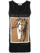 Max Mara Face Print Tank Top - Black