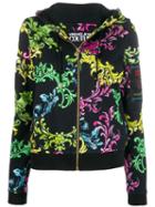 Versace Jeans Couture Multi-coloured Print Hoodie - Black