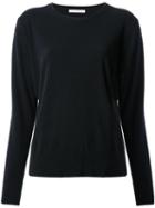 Christopher Kane Metallic Trim Crew Neck Jumper, Women's, Size: Medium, Black, Polyester/cashmere/wool/metal