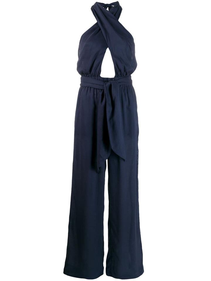 Jonathan Simkhai Crisscross Front Jumpsuit - Blue