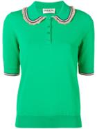 Essentiel Antwerp Pandygirl Knitted Polo Top - Green