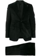 Tagliatore Textured Formal Suit - Black