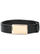 Dolce & Gabbana Branded Belt - Black