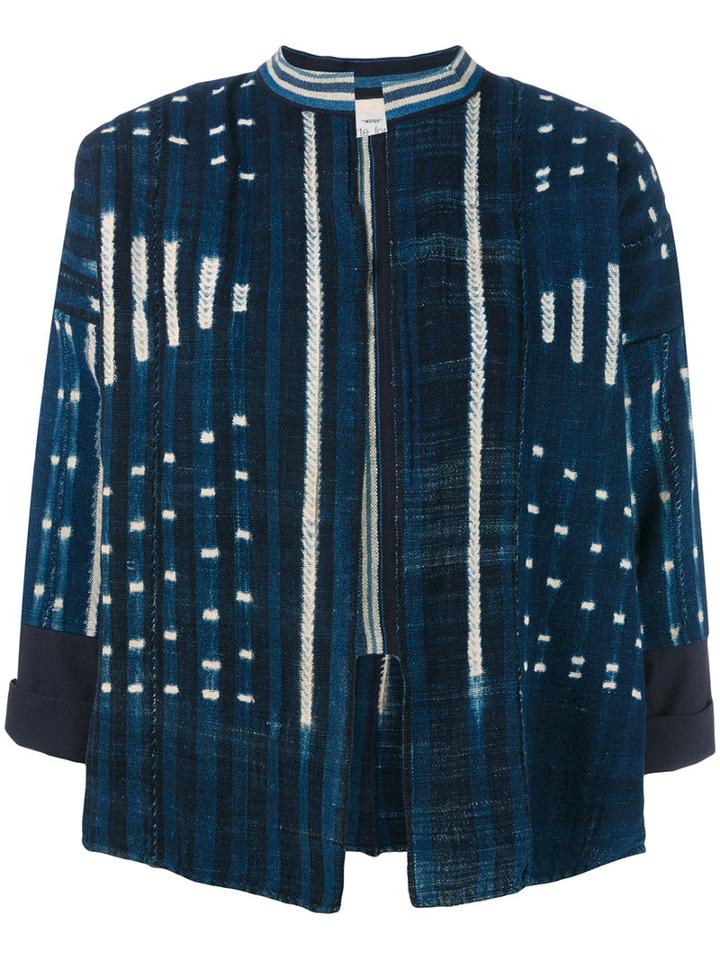 Forte Forte - Batik Cropped Jacket - Women - Cotton - 0, Women's, Blue, Cotton