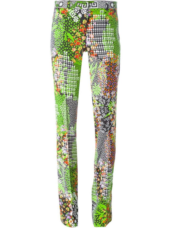 Versace 'floral Patch' Trousers