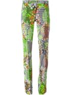 Versace 'floral Patch' Trousers