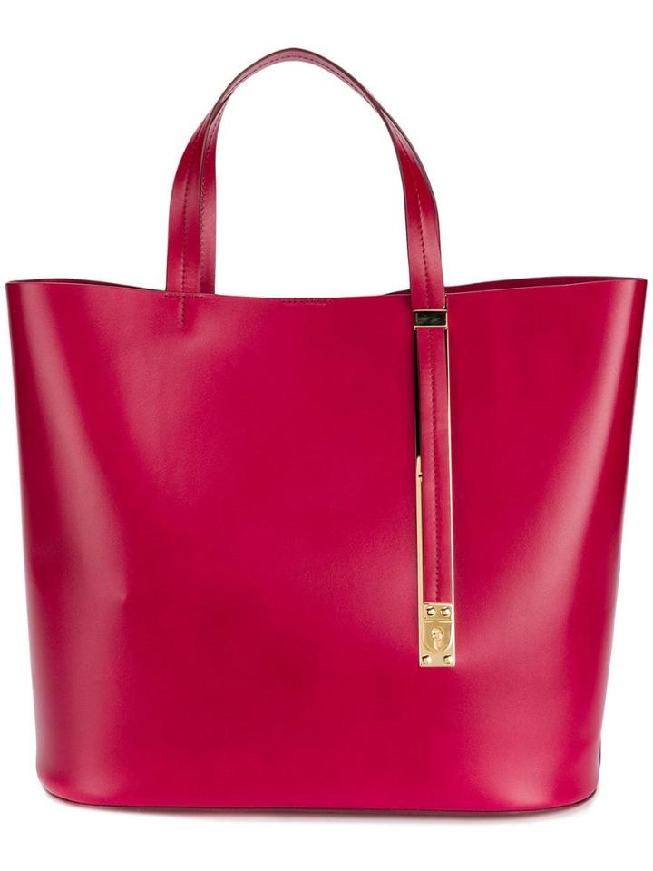 Sophie Hulme Tote Bag - Pink & Purple