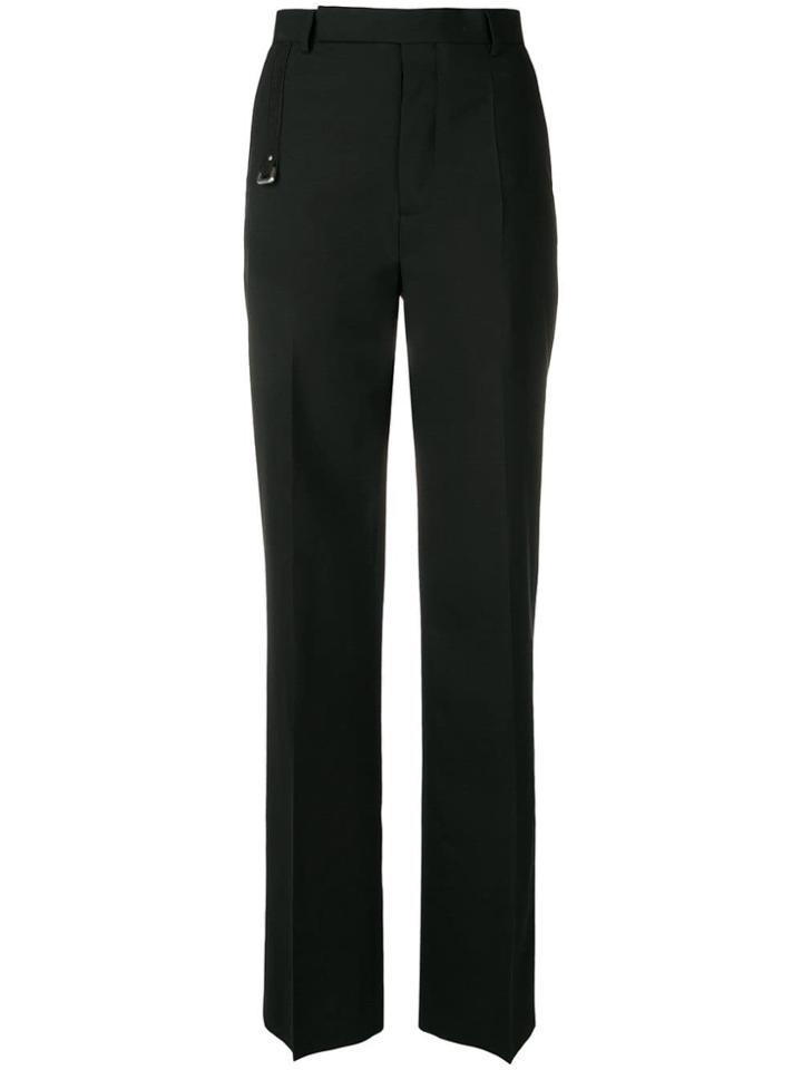 Rick Owens High Waisted Straight Leg Trousers - Black