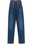 Gmbh Cyrus Double Zip Loose Fit Jeans - Blue