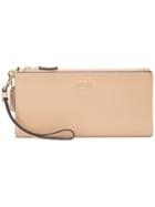 Coach Double Zip Wallet - Nude & Neutrals