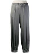 Fabiana Filippi Metallic Tapered Trousers - Grey