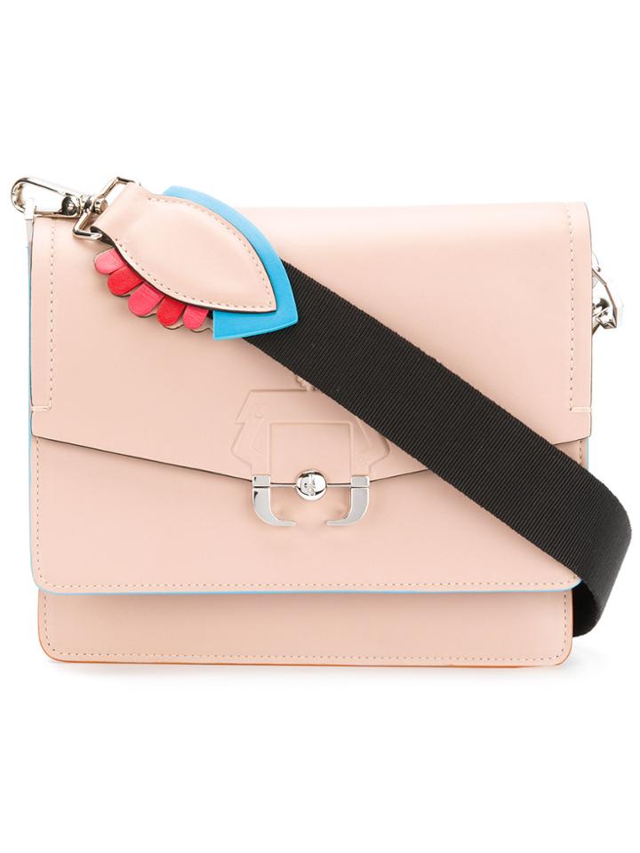 Paula Cademartori Flower Bomb Twiggy Shoulder Bag - Pink & Purple
