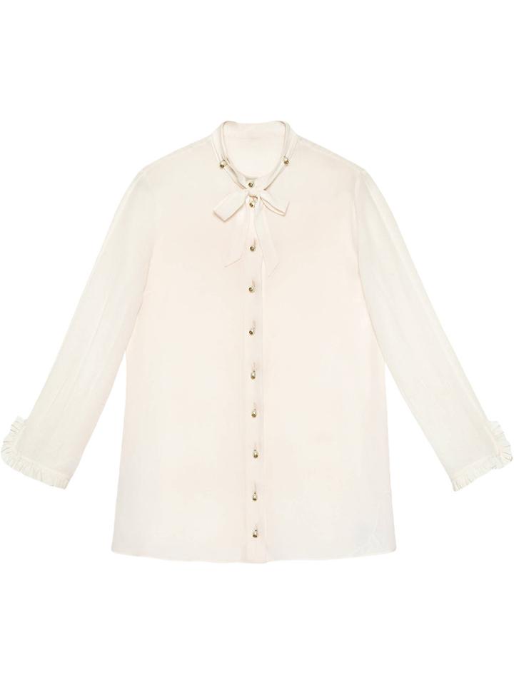 Gucci Silk Button-down Shirt - White