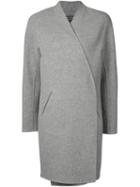 Rag & Bone Open Front Coat, Women's, Size: 4, Grey, Cotton/wool