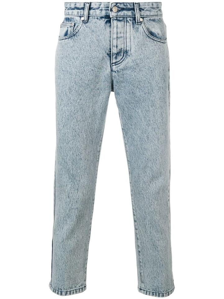 Ami Paris Cropped Jeans - Blue