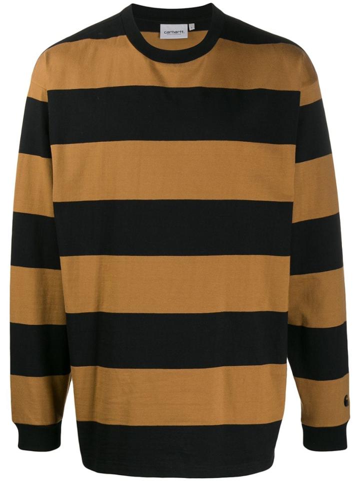 Carhartt Wip Long Sleeved Striped Sweater - Brown