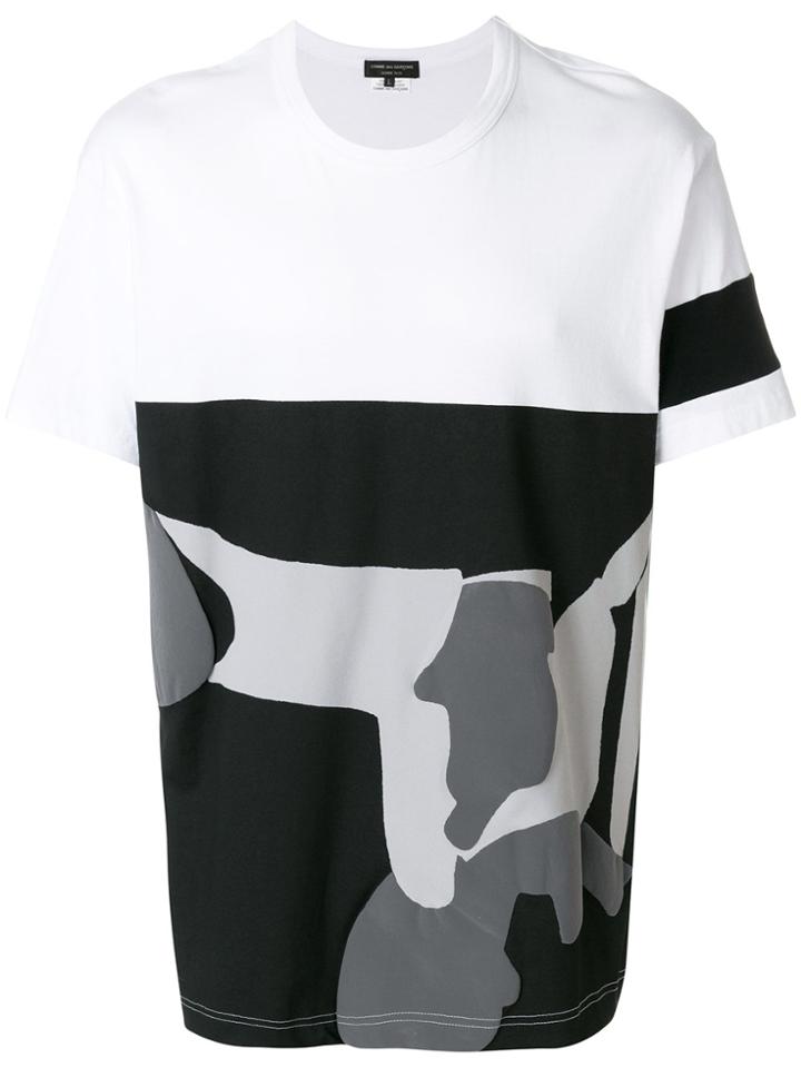 Comme Des Garçons Homme Plus Abstract Print Shirt - White