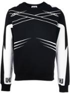 Les Hommes Urban Striped Contrast Sleeve Sweatshirt
