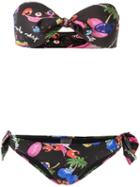 Isolda - Printed Bikini Set - Women - Polyamide/spandex/elastane - 42, Black, Polyamide/spandex/elastane
