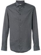 Armani Collezioni Classic Printed Shirt - Black