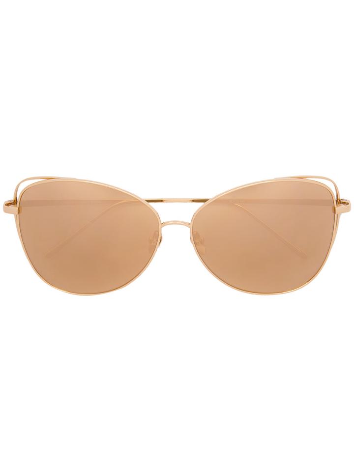 Linda Farrow Cat-eye Sunglasses - Metallic
