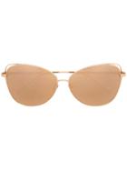 Linda Farrow Cat-eye Sunglasses - Metallic
