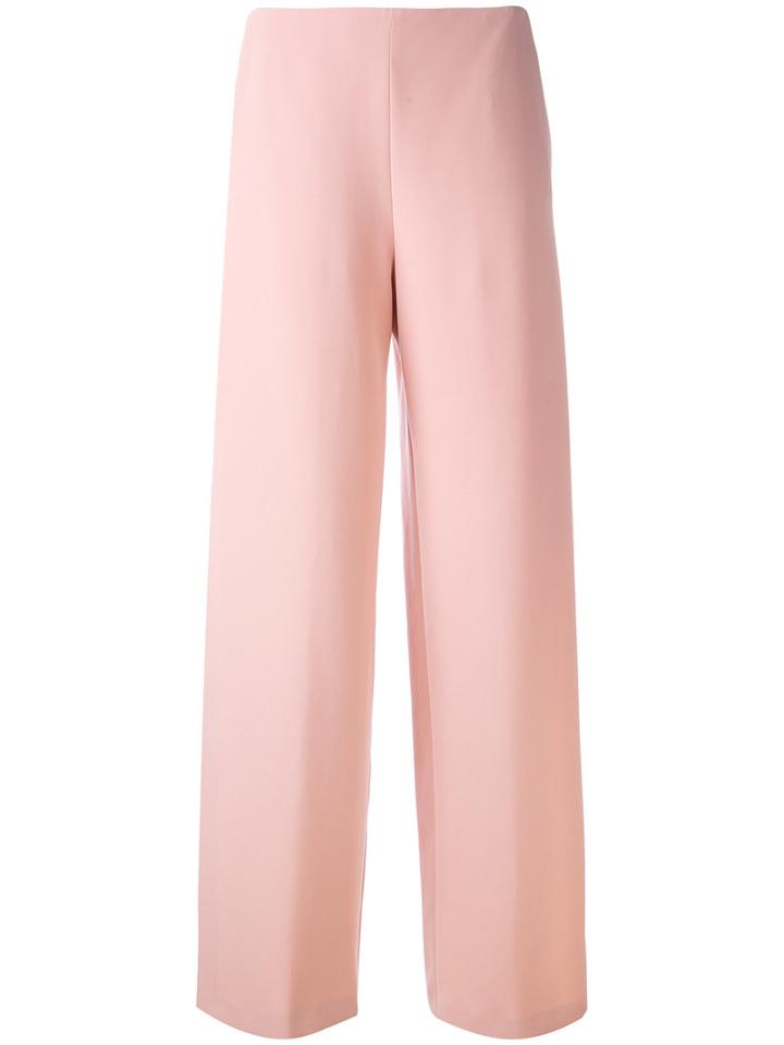 Blumarine - Wide-leg Trousers - Women - Polyester/spandex/elastane/acetate/viscose - 40, Pink/purple, Polyester/spandex/elastane/acetate/viscose