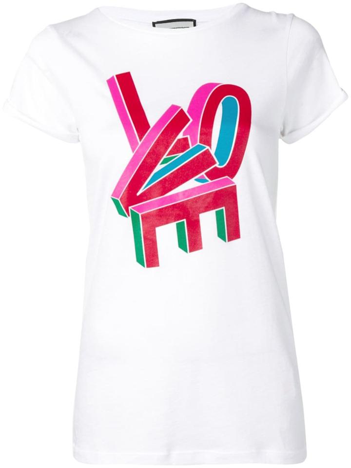 Roqa Love Print T-shirt - White