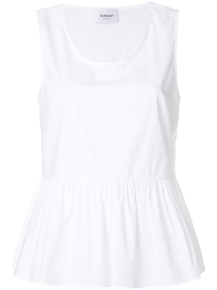 Dondup Flared Tank Top - White