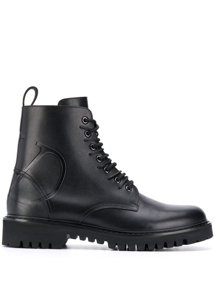 Valentino Valentino Garavani Go Logo Boots - Black