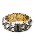 Gemco 14kt Gold Diamond Embellished Bangle - Metallic