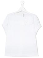 Simonetta Floral T-shirt, Girl's, Size: 16 Yrs, White